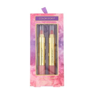 Color Story Color Glide Lip Makeup Duo - Nude Rose