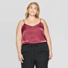 Target Women's Plus Size Sleeveless V-neck Tank Top - Prologue Red