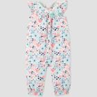 Baby Girls' Floral Jumpsuit - Just One You Made By Carter's White/pink 9m, Girl's, Blue