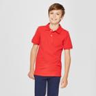 Petiteboys' Short Sleeve Stain Release Uniform Polo Shirt - Cat & Jack Red S, Boy's,
