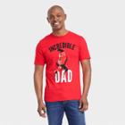 Men's The Incredibles Dad Short Sleeve Graphic T-shirt - Red