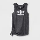 Umbro Girls' Racer Edge Tank - Black/white