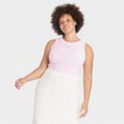 Women's Tie-dye Slim Fit Rib Tank Top - A New Day