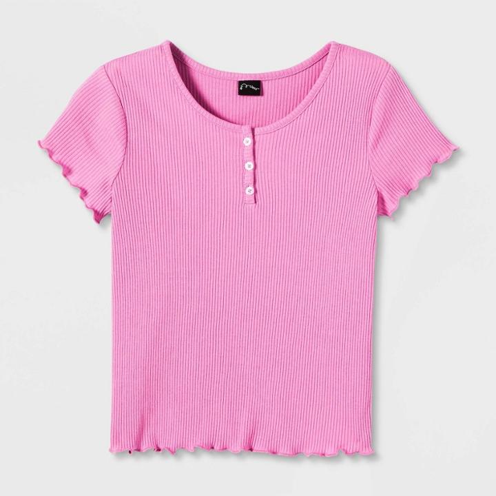 Girls' Henley Short Sleeve T-shirt - Art Class