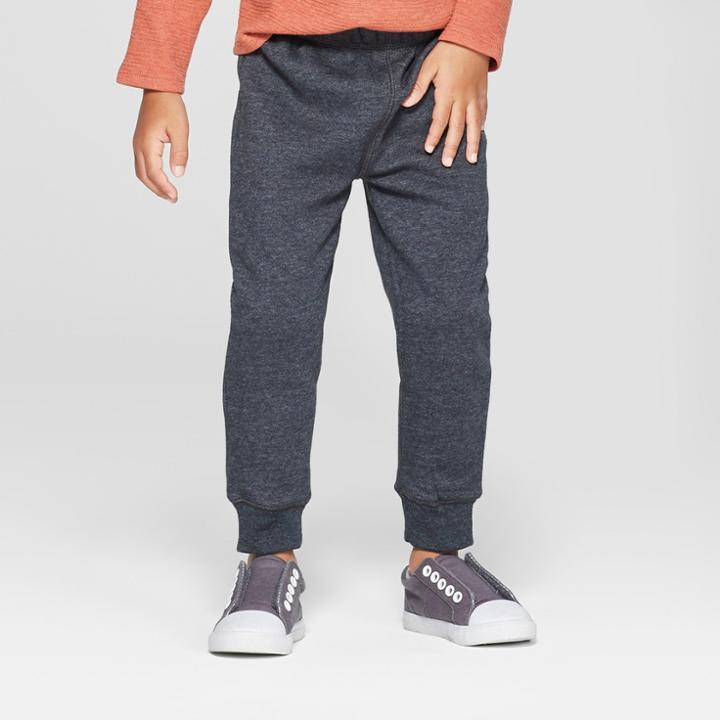 Toddler Boys' Jogger Pants With Spaceships - Cat & Jack Black