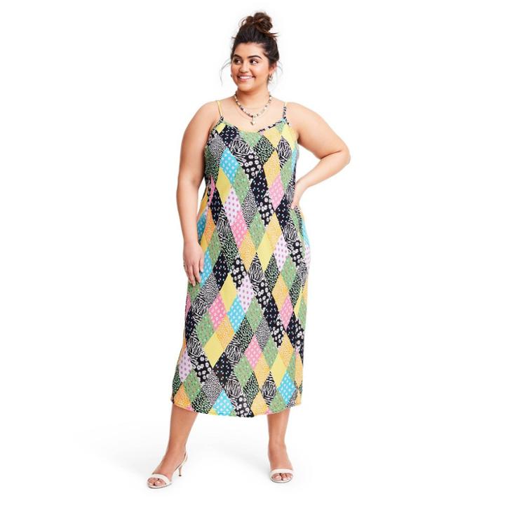 Plus Size Patchwork Sleeveless Slip Dress - Rixo For Target