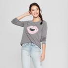 Women's Fangs Graphic Sweatshirt - Grayson Threads (juniors') Charcoal