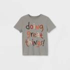 Boys' Short Sleeve 'doing Great Things' Graphic T-shirt - Cat & Jack Gray