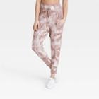 Women's Tie-dye High-waisted Ribbed Jogger Pants 25.5 - All In Motion Gray