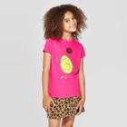 Girls' Short Sleeve Avocado Graphic T-shirt - Cat & Jack Dark Pink