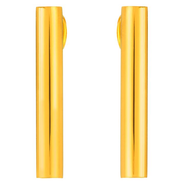 Elya Bar Stud Earrings - Gold