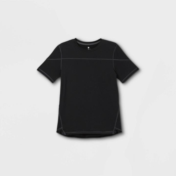 Boys' Short Sleeve Soft Stretch T-shirt - All In Motion Black