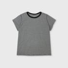 Women's Plus Size Striped Short Sleeve T-shirt - Universal Thread Gray 1x, Women's,