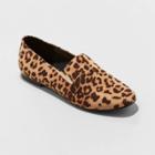 Women's Trinity Microsuede Slip On Flat Loafers - A New Day Brown