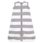 Burt's Bees Baby Beekeeper Wearable Blanket Organic Cotton - Rugby Stripes - Gray -