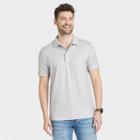 Men's Short Sleeve Performance Polo Shirt - Goodfellow & Co Heather Gray