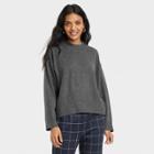 Women's Fine Gauge Crewneck Sweater - A New Day Charcoal Gray