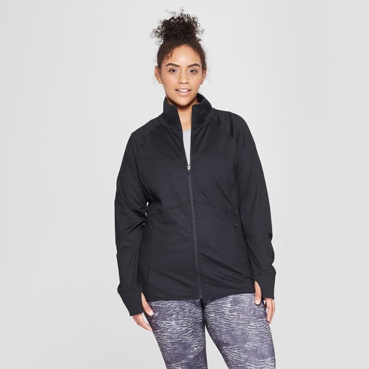 Women's Plus Size Full Zip Track Jacket - C9 Champion Black