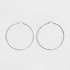 Round Hoop Sterling Silver Earrings - A New Day