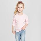 Toddler Girls' Long Sleeve T-shirt - Cat & Jack Woodrose
