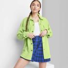 Women's Button-front Cord Shirt Jacket - Wild Fable Vibrant