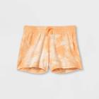 Girls' Lightweight Fleece Shorts - All In Motion Orange