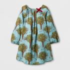 Happy By Pink Chicken Girls' Apple Tree Woven A Line Dress - Blue