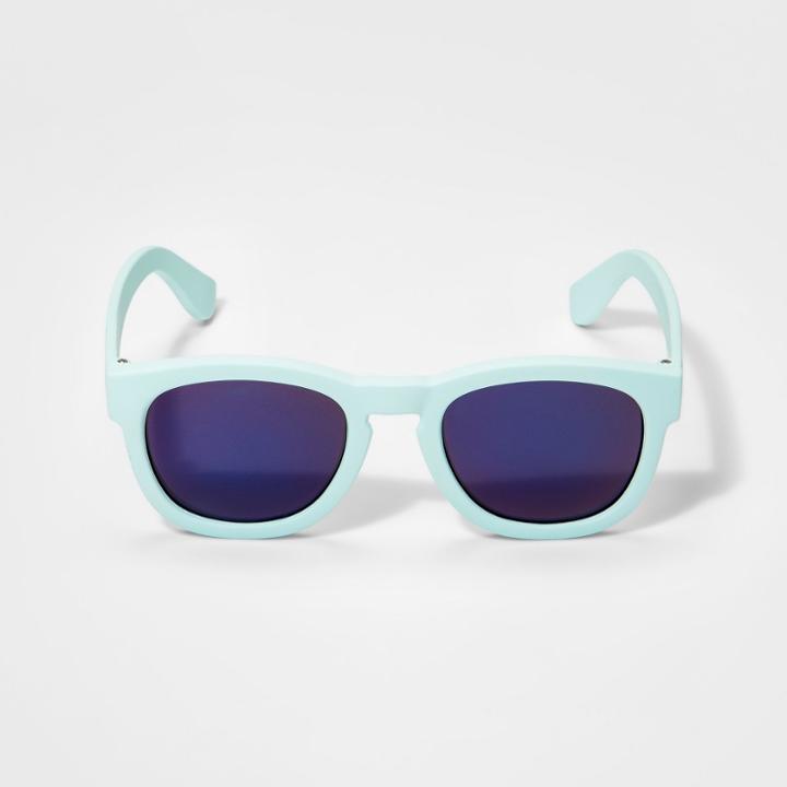Girls' Matte Sunglasses - Cat & Jack Aqua, Green