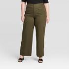 Women's Plus Size Mid-rise Cargo Trouser - Who What Wear Green