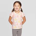 Petitegirls' Disney Princess Printed Short Sleeve T-shirt - Cream S, Girl's, Size: