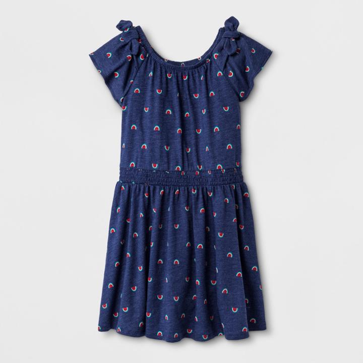 Girls' Watermelon Print Knit Dress - Cat & Jack Purple