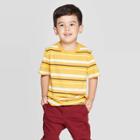 Petitetoddler Boys' Striped Short Sleeve T-shirt - Cat & Jack Yellow