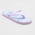Girls' Sam Tie-dye Slip-on Flip Flop Sandals - Cat & Jack Purple