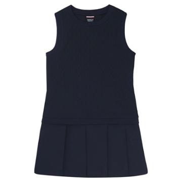 French Toast Girls' Knit Dresses Uniform - Navy