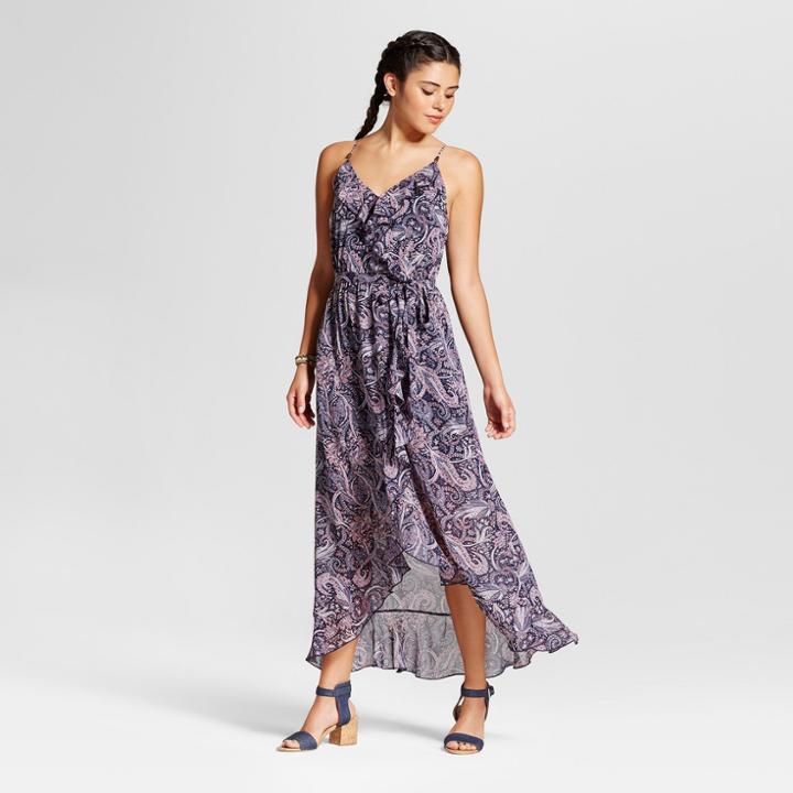 Women's Ruffle Maxi Dress - Xhilaration (juniors') Indigo (blue)