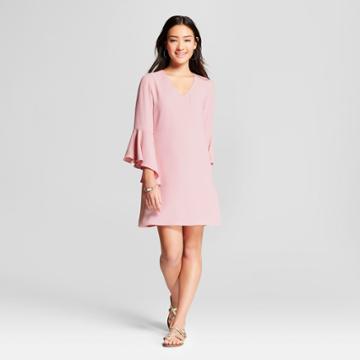 Women's Bell Sleeve Dress - Le Kate (juniors') Pink