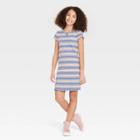 Girls' Keyhole Knit Dress - Art Class Purple