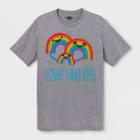 Target Pride Adult Big & Tall Short Sleeve Love Unites T - Shirt - Heather 5xlt,