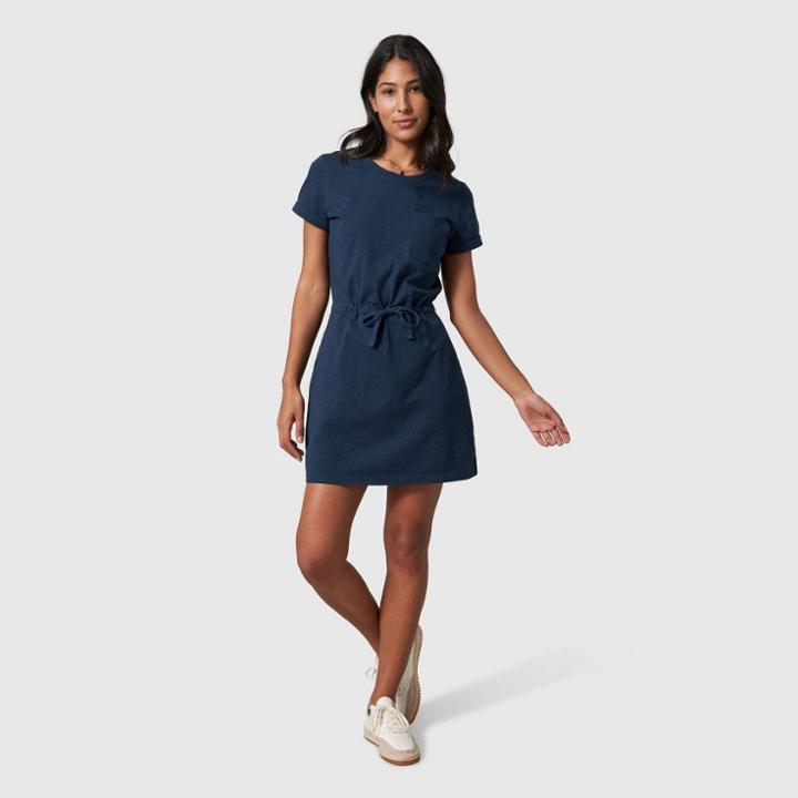 United By Blue Women's Organic T-shirt Dress - Navy Blue