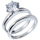 Distributed By Target Cubic Zirconia Engagement Ring 6 - Silver, Women's