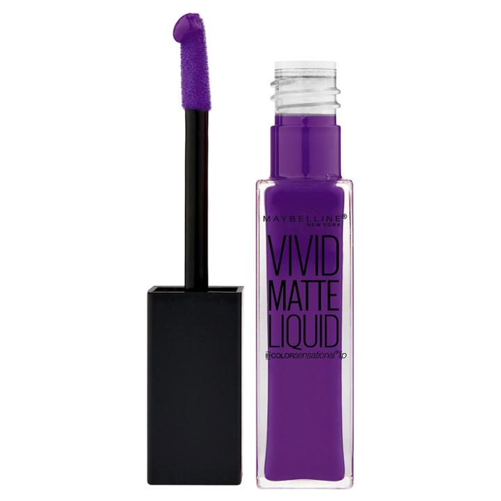 Maybelline Color Sensational Vivid Matte Liquid Lip Color - 45 Vivid Violet