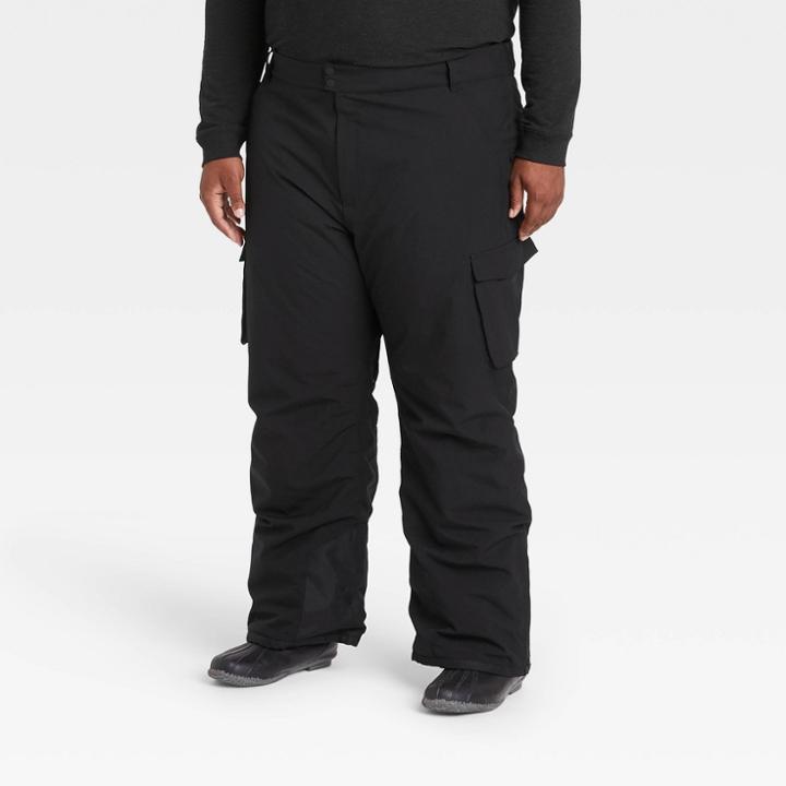 Men's Big & Tall Snow Sport Pants - All In Motion Black
