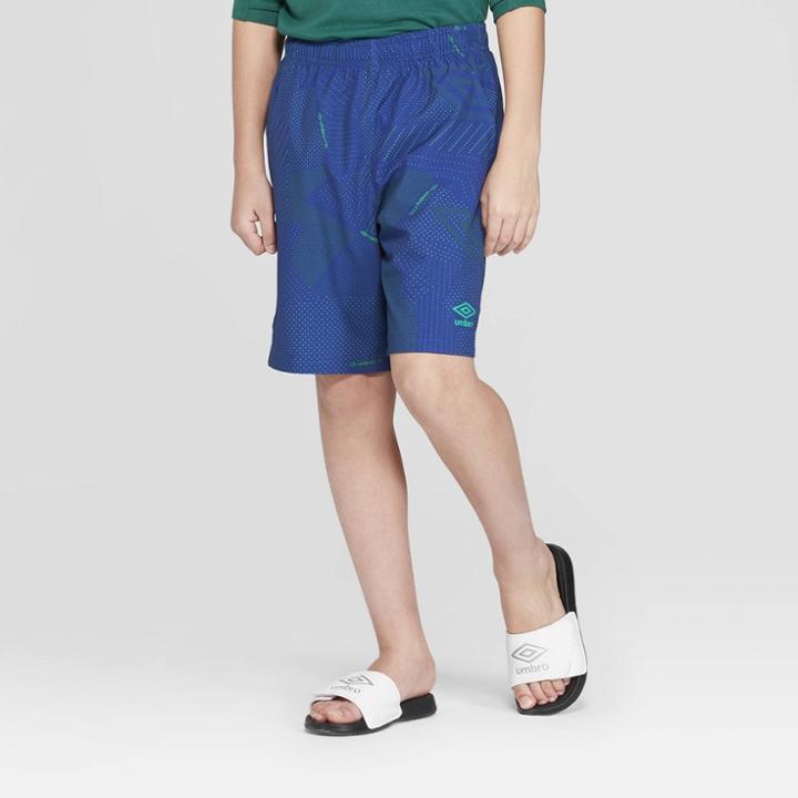 Umbro Boys' Woven Performance Shorts - Blue