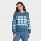 Women's Tie-dye Sweatshirt - Knox Rose Navy