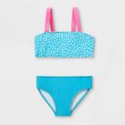 Girls' Polka Dot 2pc Bikini Set - Cat & Jack Blue