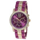 Tko Orlogi Women's Tko Crystal Bezel Bracelet Watch - Purple