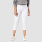 Denizen From Levi's Women's Mid-rise Slim Capri Jeans - Bright White