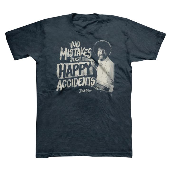 Men's Bob Ross T-shirt - Navy Heather