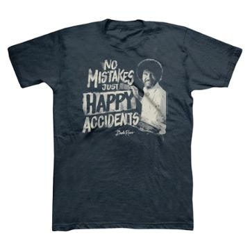 Men's Bob Ross T-shirt - Navy Heather