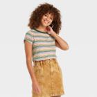 Women's Striped Short Sleeve T-shirt - Universal Thread Xs, Multicolor